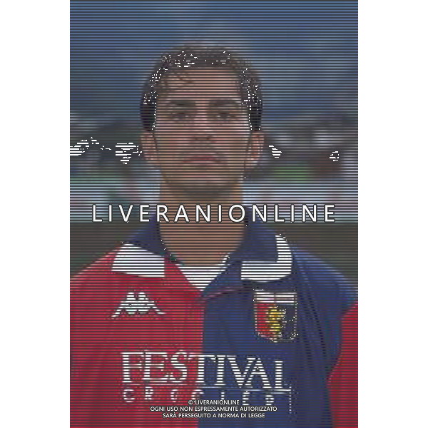 PRIMI PIANI ROSA GENOA CALCIO 1999-2000 NELLA FOTO MASSIMILIANO TANGORRA AG ALDO LIVERANI SAS