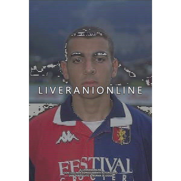 PRIMI PIANI ROSA GENOA CALCIO 1999-2000 NELLA FOTO ANGELO IORIO AG ALDO LIVERANI SAS