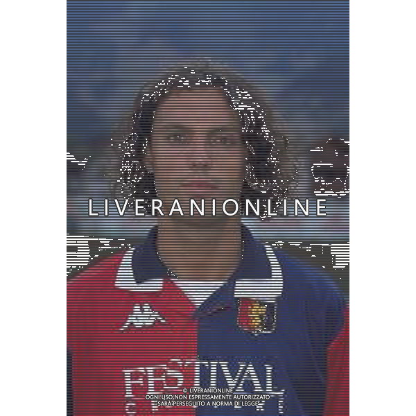 PRIMI PIANI ROSA GENOA CALCIO 1999-2000 NELLA FOTO STEFANO ROSSINI AG ALDO LIVERANI SAS