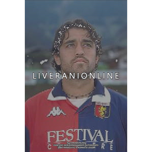 PRIMI PIANI ROSA GENOA CALCIO 1999-2000 NELLA FOTO CARLO SASSARINI AG ALDO LIVERANI SAS