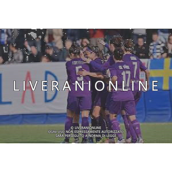 Campionato Italiano di Calcio Serie A Femminile 2019/2020 Empoli, Italia 07/12/2019 Empoli Ladies vs Fiorentina Women Nella foto: Esultanza Fiorentina Women\'s ©LM/Lisa Guglielmi-Alessio marini/AGENZIA ALDO LIVERANI SAS