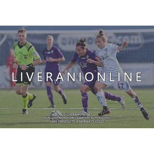 Campionato Italiano di Calcio Serie A Femminile 2019/2020 Empoli, Italia 07/12/2019 Empoli Ladies vs Fiorentina Women Nella foto: Arianna Acuti (Empoli Ladies) e Lisa De Vanna (Fiorentina Women\'s) ©LM/Lisa Guglielmi-Alessio marini/AGENZIA ALDO LIVERANI SAS