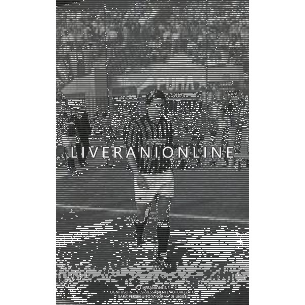 RETROSPETTIVA AGOSTINO DI BARTOLOMEI CALCIATORE NELLA FOTO AGOSTINO DI BARTOLOMEI NELL\'ANNO 1984-1985 CON LA MAGLIA DEL MILAN AG ALDO LIVERANI SAS