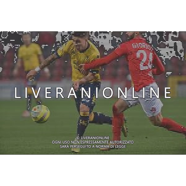 Campionato Italiano di Calcio Serie C - Lega Pro 2019/2020 Trieste, Italia 08/12/2019 Triestina Vs Modena Nella foto: Tiziano Tulissi del Modena contrastato da Pirpaolo Boccanenera della Triestina. foto f de bernardi-alessio marini-ag aldo liverani sas