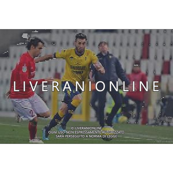 Campionato Italiano di Calcio Serie C - Lega Pro 2019/2020 Trieste, Italia 08/12/2019 Triestina Vs Modena Nella foto: Guido Dav¬ì del Modena contrastato da Lorenzo Libutti della Triestina. foto f de bernardi-alessio marini-ag aldo liverani sas