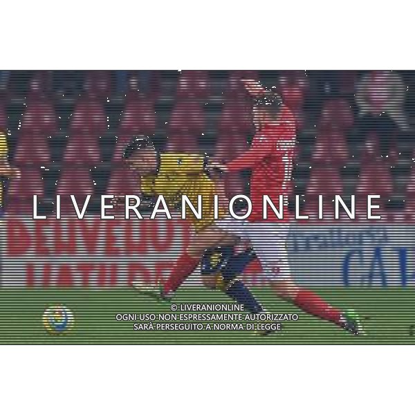 Campionato Italiano di Calcio Serie C - Lega Pro 2019/2020 Trieste, Italia 08/12/2019 Triestina Vs Modena Nella foto: Tiziano Tulissi del Modena contrastato da Roberto Codromaz della Triestina. FOTO FRANCO DE BERNARDI-ALESSIO MARINI-AG ALDO LIVERANI SAS