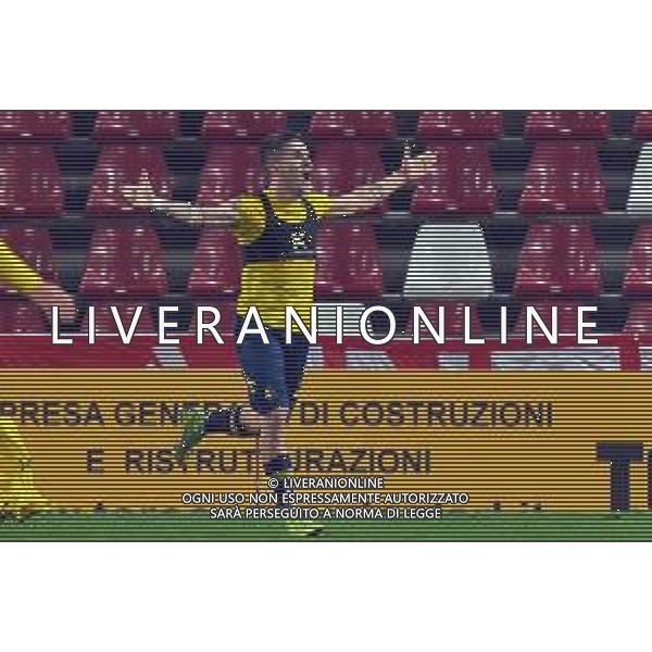 Campionato Italiano di Calcio Serie C - Lega Pro 2019/2020 Trieste, Italia 08/12/2019 Triestina Vs Modena Nella foto: Tiziano Tulissi esulta dopo aver segnato il gol del Modena per l FOTO F DE BERNARDI-ALESSIO MARINI-AG ALDO LIVERANI SAS