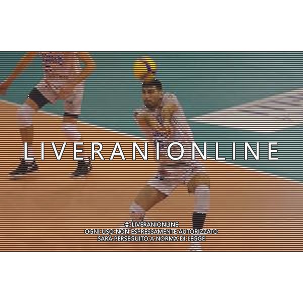 Campionato Italiano di Volley Superlega Serie A 2019/2020 Latina, Italia 08/12/2019 Top Volley Cisterna vs Tonno Callipo Calabria Vibo Valentia Nella foto: ricezione Ezequiel Palacios FOTO LUIGI MARIANI-ALESSIO MARINI-AG ALDO LIVERANI SAS