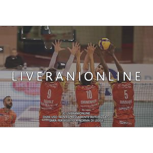 Campionato Italiano di Volley Superlega Serie A 2019/2020 Latina, Italia 08/12/2019 Top Volley Cisterna vs Tonno Callipo Calabria Vibo Valentia Nella foto: attacco Ezequiel Palacios FOTO LUIGI MARIANI-ALESSIO MARINI-AG ALDO LIVERANI SAS