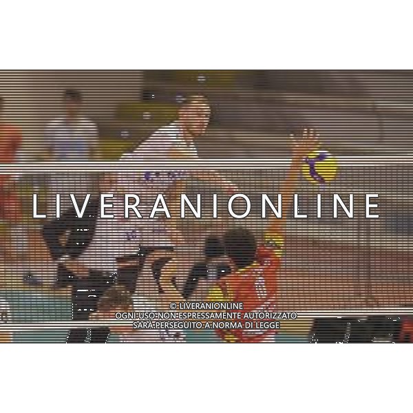 Campionato Italiano di Volley Superlega Serie A 2019/2020 Latina, Italia 08/12/2019 Top Volley Cisterna vs Tonno Callipo Calabria Vibo Valentia Nella foto: attacco Moritz Karlitzek FOTO LUIGI MARIANI-ALESSIO MARINI-AG ALDO LIVERANI SAS