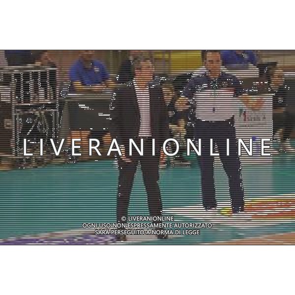 Campionato Italiano di Volley Superlega Serie A 2019/2020 Latina, Italia 08/12/2019 Top Volley Cisterna vs Tonno Callipo Calabria Vibo Valentia Nella foto: coach Lorenzo Tubertini FOTO LUIGI MARIANI-ALESSIO MARINI-AG ALDO LIVERANI SAS