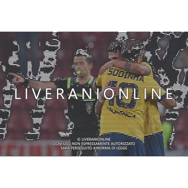 Campionato Italiano di Calcio Serie C - Lega Pro 2019/2020 Trieste, Italia 08/12/2019 Triestina Vs Modena Nella foto: Tiziano Tulissi esulta con Felipe Sodinha dopo aver segnato il gol del Modena per l FOTO FRANCO DE BERNARDI-ALESSIO MARINI-AG ALDO LIVERANI SAS
