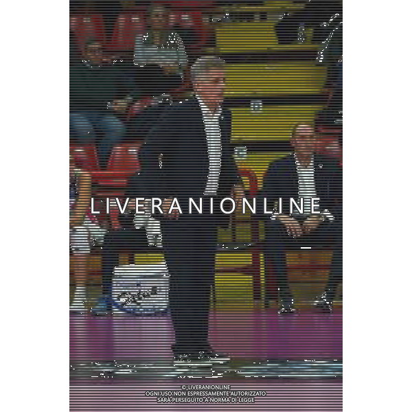 Campionato Italiano di Volley Serie A1 Femminile 2019/2020 Perugia, Italia 08/12/2019 Bartoccini Fortinfissi Perugia vs Savino Del Bene Scandicci Nella foto: allenatore scandiccimarcdo mencarelli foto giorgio panacci-alessio marini-ag aldo liverani sas