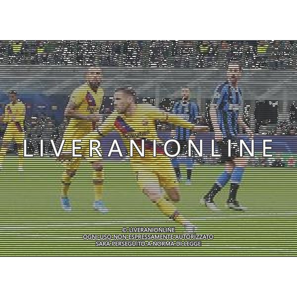 Milano 10-12-2019 Stadio San Siro - Uefa champions League 2019/20 Inter _ Barcellona nella foto: Carles Perez esultanza dopo il gol ©ANTONIO SAIA/AGENZIA ALDO LIVERANI SAS
