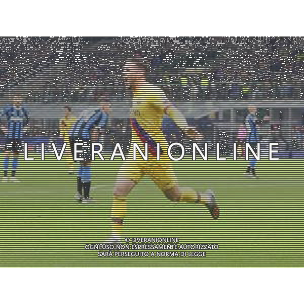 Milano 10-12-2019 Stadio San Siro - Uefa champions League 2019/20 Inter _ Barcellona nella foto: Carles Perez esultanza dopo il gol ©ANTONIO SAIA/AGENZIA ALDO LIVERANI SAS