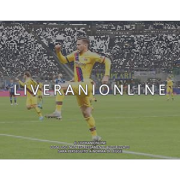 Milano 10-12-2019 Stadio San Siro - Uefa champions League 2019/20 Inter _ Barcellona nella foto: esultanza dopo il gol di Carles Perez ©ANTONIO SAIA/AGENZIA ALDO LIVERANI SAS