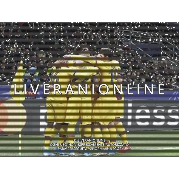 Milano 10-12-2019 Stadio San Siro - Uefa champions League 2019/20 Inter _ Barcellona nella foto: esultanza dopo il gol di Carles Perez ©ANTONIO SAIA/AGENZIA ALDO LIVERANI SAS