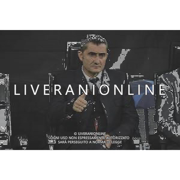 Ernesto Valverde Inter vs Barcellona UEFA Champions League fase a gironi 6° giornata gruppo F Milano 10–12-2019 Stadio Giuseppe Meazza - San Siro foto Roberto Garavaglia - ag. Aldo Liverani sas
