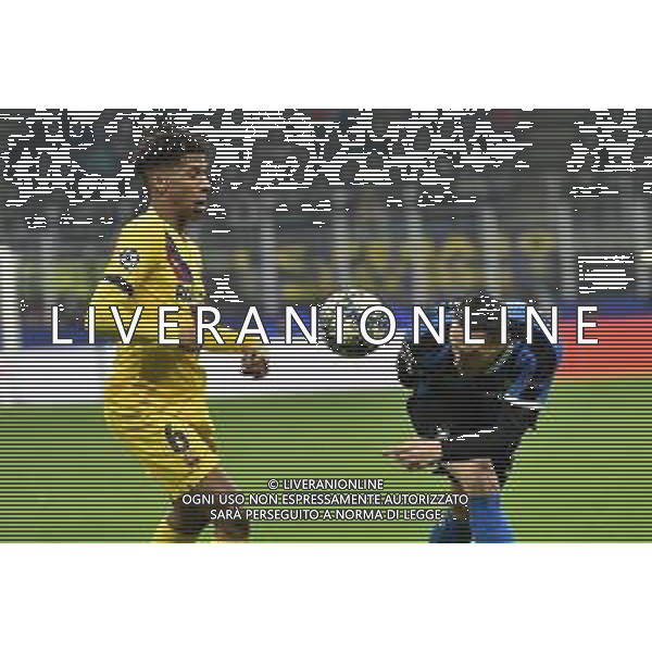 Jean-Clair Todibo e Danilo D’Ambrosio Inter vs Barcellona UEFA Champions League fase a gironi 6° giornata gruppo F Milano 10–12-2019 Stadio Giuseppe Meazza - San Siro foto Roberto Garavaglia - ag. Aldo Liverani sas