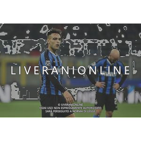 Martinez lautaro delusione Inter vs Barcellona UEFA Champions League fase a gironi 6° giornata gruppo F Milano 10–12-2019 Stadio Giuseppe Meazza - San Siro foto Roberto Garavaglia - ag. Aldo Liverani sas