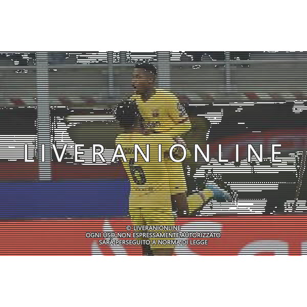 esultanza dopo il gol di Ansu Fati del 1-2 Barcellona Inter vs Barcellona UEFA Champions League fase a gironi 6° giornata gruppo F Milano 10–12-2019 Stadio Giuseppe Meazza - San Siro foto Roberto Garavaglia - ag. Aldo Liverani sas