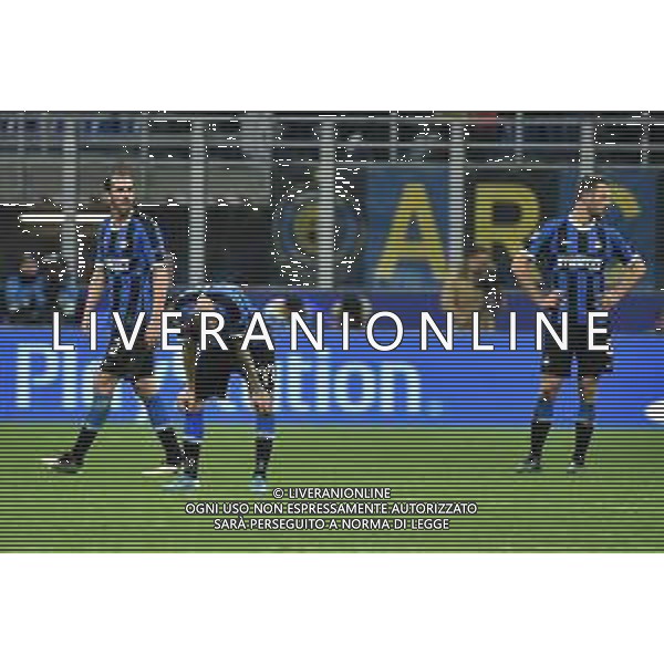 delusione Inter Inter vs Barcellona UEFA Champions League fase a gironi 6° giornata gruppo F Milano 10–12-2019 Stadio Giuseppe Meazza - San Siro foto Roberto Garavaglia - ag. Aldo Liverani sas
