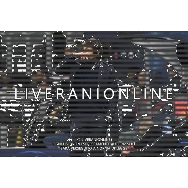 Conte antonio delusione Inter vs Barcellona UEFA Champions League fase a gironi 6° giornata gruppo F Milano 10–12-2019 Stadio Giuseppe Meazza - San Siro foto Roberto Garavaglia - ag. Aldo Liverani sas