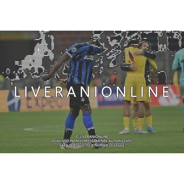 Lukaku romelu delusione Inter vs Barcellona UEFA Champions League fase a gironi 6° giornata gruppo F Milano 10–12-2019 Stadio Giuseppe Meazza - San Siro foto Roberto Garavaglia - ag. Aldo Liverani sas