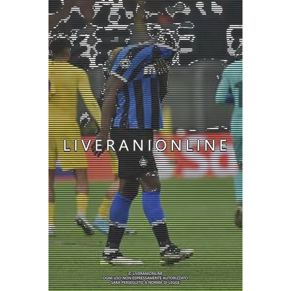 Lukaku romelu delusione Inter vs Barcellona UEFA Champions League fase a gironi 6° giornata gruppo F Milano 10–12-2019 Stadio Giuseppe Meazza - San Siro foto Roberto Garavaglia - ag. Aldo Liverani sas