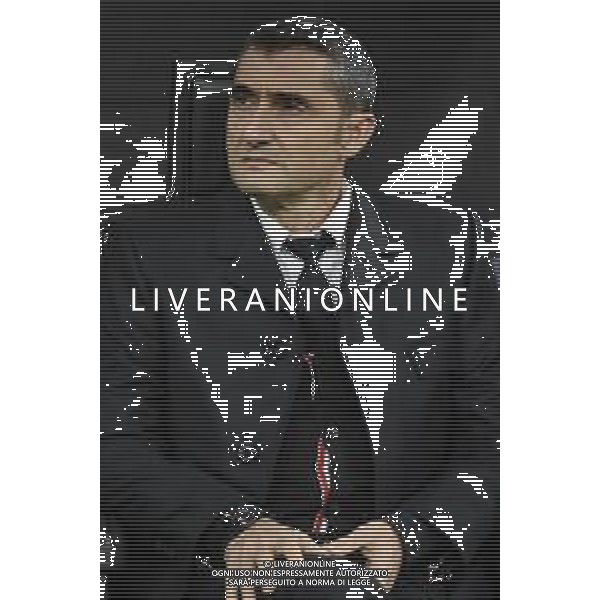 Ernesto Valverde allenatore Barcellona Inter vs Barcellona UEFA Champions League fase a gironi 6° giornata gruppo F Milano 10–12-2019 Stadio Giuseppe Meazza - San Siro foto Roberto Garavaglia - ag. Aldo Liverani sas