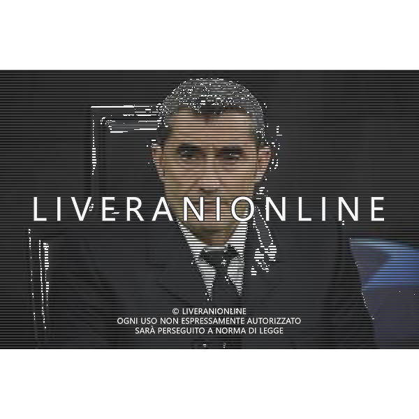 Ernesto Valverde allenatore Barcellona Inter vs Barcellona UEFA Champions League fase a gironi 6° giornata gruppo F Milano 10–12-2019 Stadio Giuseppe Meazza - San Siro foto Roberto Garavaglia - ag. Aldo Liverani sas