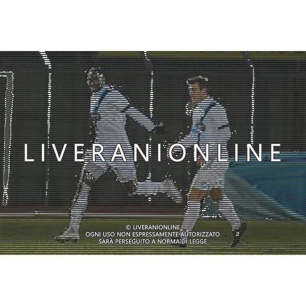 Campionato di Calcio Serie C - Lega Pro 2019/2020 Pontedera, Italia 11/12/2019 Pontedera vs Lecco Nella foto: Fall Ameth (L) autore del gol del vantaggio FOTO FABIO FAGIOLINI-ALESSIO MARINI-AG ALDO LIVERANI SAS