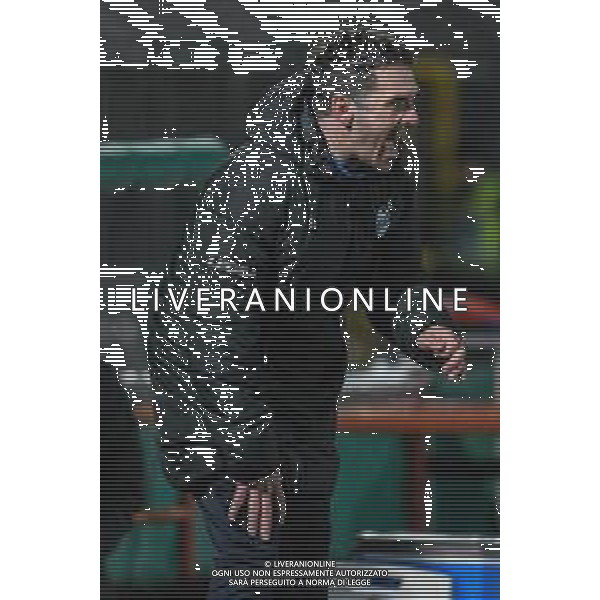 Campionato di Calcio Serie C - Lega Pro 2019/2020 Pontedera, Italia 11/12/2019 Pontedera vs Lecco Nella foto: Gaetano D\'Agostino mister del Lecco FOTO FABIO FAGIOLINI-ALESSIO MARINI-AG ALDO LIVERANI SAS