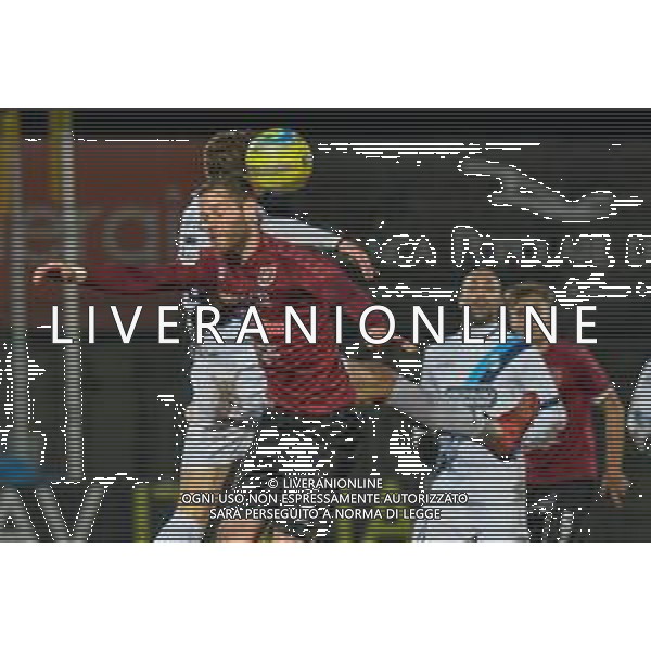 Campionato di Calcio Serie C - Lega Pro 2019/2020 Pontedera, Italia 11/12/2019 Pontedera vs Lecco Nella foto: Caio De Cenco (P) in contrasto aereo FOTO FABIO FAGIOLINI-ALESSIO MARINI-AG ALDO LIVERANI SAS