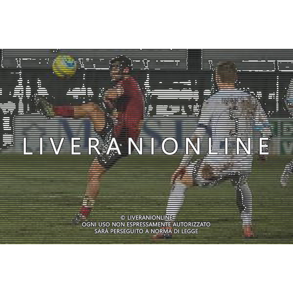 Campionato di Calcio Serie C - Lega Pro 2019/2020 Pontedera, Italia 11/12/2019 Pontedera vs Lecco Nella foto: Andrea Caponi (P) contrastato da Federico Marchesi (L) FOTO FABIO FAGIOLINI-ALESSIO MARINI-AG ALDO LIVERANI SAS