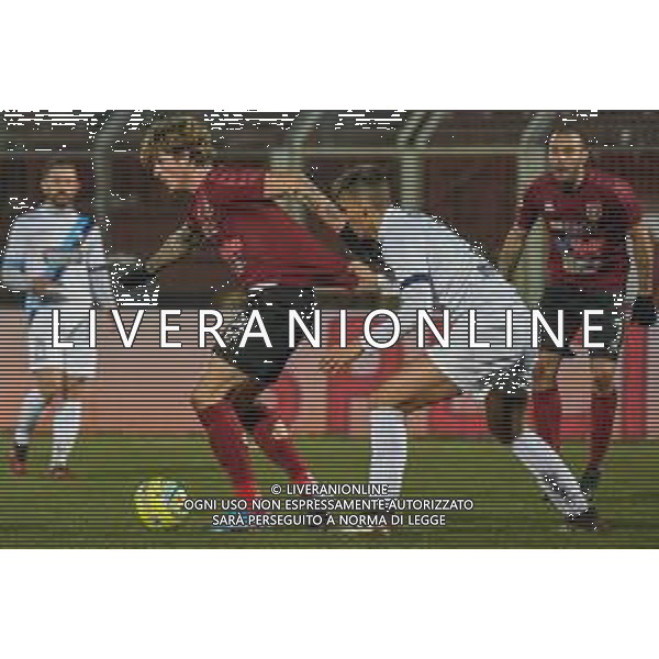 Campionato di Calcio Serie C - Lega Pro 2019/2020 Pontedera, Italia 11/12/2019 Pontedera vs Lecco Nella foto: Mauro Semprini (P) con Lorenzo Vignati (L) FOTO FABIO FAGIOLINI-ALESSIO MARINI-AG ALDO LIVERANI SAS