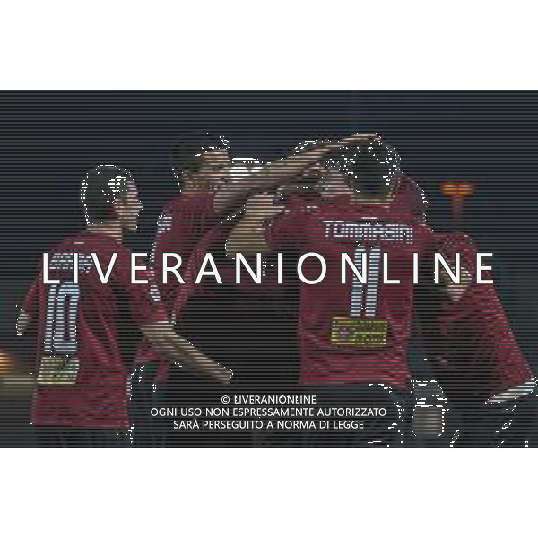 Campionato di Calcio Serie C - Lega Pro 2019/2020 Pontedera, Italia 11/12/2019 Pontedera vs Lecco Nella foto: festa finale del Pontedera FOTO FABIO FAGIOLINI-ALESSIO MARINI-AG ALDO LIVERANI SAS