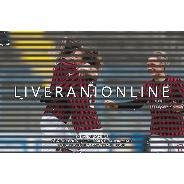 Calcio Coppa Italia Femminile 2019/2020 Milano, Italia 11/12/2019 Ottavi di Finale - Inter vs Milan Nella foto: Stine Hovland (Milan) festeggia il gol FOTO FRANCESCO SCACCIANOCE-ALESSIO MARINI-AG ALDO LIVERANI SAS