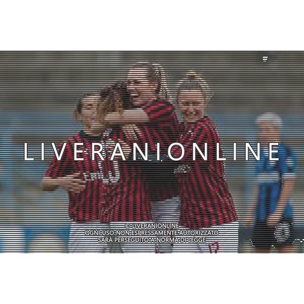 Calcio Coppa Italia Femminile 2019/2020 Milano, Italia 11/12/2019 Ottavi di Finale - Inter vs Milan Nella foto: Stine Hovland (Milan) festeggia il gol FOTO FRANCESCO SCACCIANOCE-ALESSIO MARINI-AG ALDO LIVERANI SAS