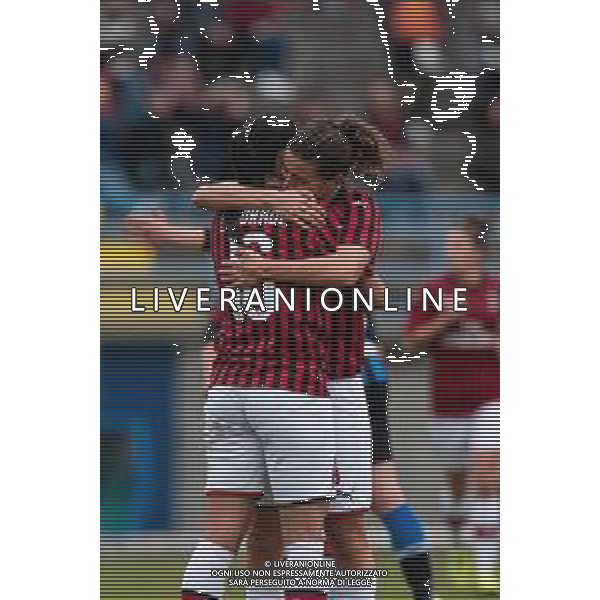 Calcio Coppa Italia Femminile 2019/2020 Milano, Italia 11/12/2019 Ottavi di Finale - Inter vs Milan Nella foto: Lady Patricia Andrade (Milan) festeggia il gol FOTO FRANCESCO SCACCIANOCE-ALESSIO MARINI-AG ALDO LIVERANI SAS