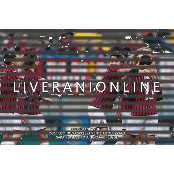 Calcio Coppa Italia Femminile 2019/2020 Milano, Italia 11/12/2019 Ottavi di Finale - Inter vs Milan Nella foto: Dominica Conc (Milan) festeggia il gol FOTO FRANCESCO SCACCIANOCE-ALESSIO MARINI-AG ALDO LIVERANI SAS
