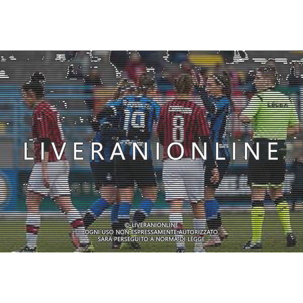 Calcio Coppa Italia Femminile 2019/2020 Milano, Italia 11/12/2019 Ottavi di Finale - Inter vs Milan Nella foto: Lisa Alborghetti (Inter) esulta per il gol FOTO FRANCESCO SCACCIANOCE-ALESSIO MARINI-AG ALDO LIVERANI SAS