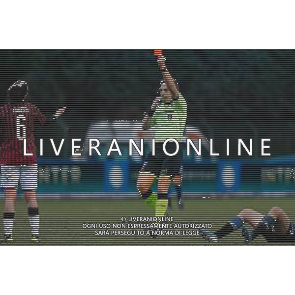 Calcio Coppa Italia Femminile 2019/2020 Milano, Italia 11/12/2019 Ottavi di Finale - Inter vs Milan Nella foto: Espulsione Laura Fusetti (Milan) FOTO FRANCESCO SCACCIANOCE-ALESSIO MARINI-AG ALDO LIVERANI SAS