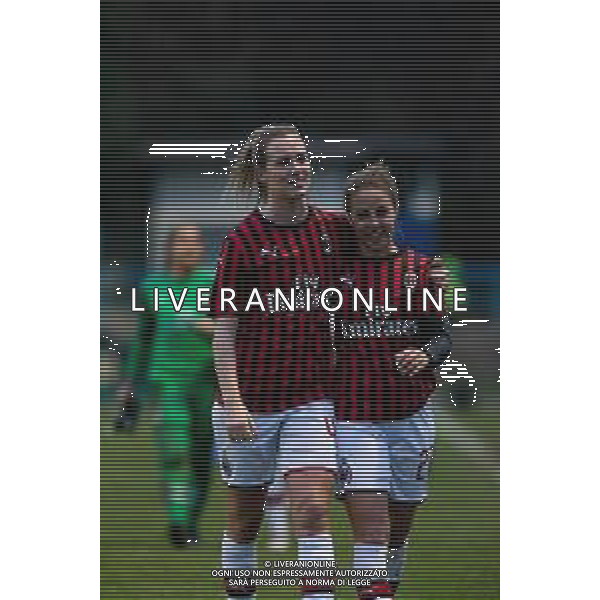 Calcio Coppa Italia Femminile 2019/2020 Milano, Italia 11/12/2019 Ottavi di Finale - Inter vs Milan Nella foto: Linda Tucceri (Milan) e Stine Hovland (Milan) FOTO FRANCESCO SCACCIANOCE-ALESSIO MARINI-AG ALDO LIVERANI SAS