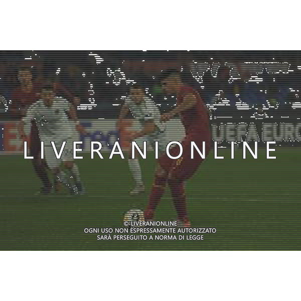 Roma vs Wolfsberg Europa League - 6 giornata Stadio Olimpico - Roma 12-12-2019 nella foto il Rigore di Diego Perotti ©Federico Gaetano/AGENZIA ALDO LIVERANI SAS