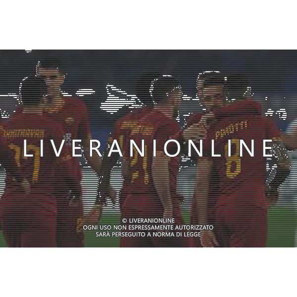 Roma vs Wolfsberg Europa League - 6 giornata Stadio Olimpico - Roma 12-12-2019 nella foto Esultanza Roma ©Federico Gaetano/AGENZIA ALDO LIVERANI SAS