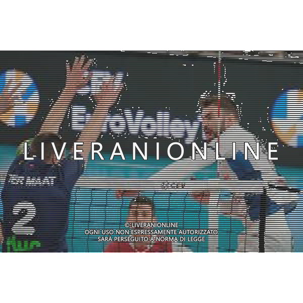 Volley Champions League Men 2019/2020 Trento, Italia 12/12/2019 Trentino Itas vs Fenerbahce HDI Sigorta Istambul Nella foto: Attacco di Uros Kovacevic (93) ITAS Trentino FOTO ROBERTO TOMMASINI-ALESSIO MARINI-AG ALDO LIVERANI SAS