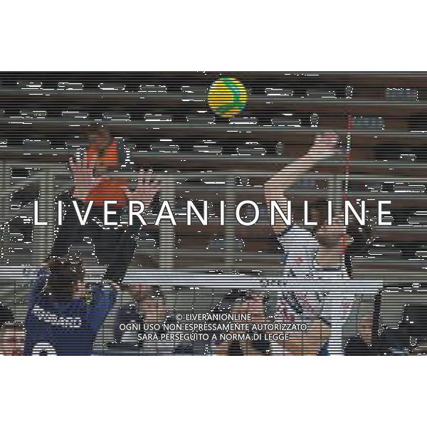 Volley Champions League Men 2019/2020 Trento, Italia 12/12/2019 Trentino Itas vs Fenerbahce HDI Sigorta Istambul Nella foto: Aaron Russell (2) ITAS Trentino in schiacciata. FOTO ROBERTO TOMMASINI-ALESSIO MARINI-AG ALDO LIVERANI SAS