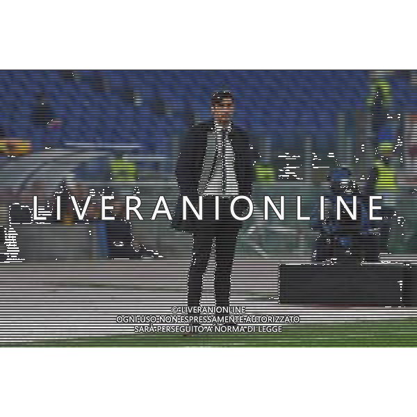Roma vs Wolfsberg Europa League - 6 giornata Stadio Olimpico - Roma 12-12-2019 nella foto Paulo Fonseca ©Federico Gaetano/AGENZIA ALDO LIVERANI SAS