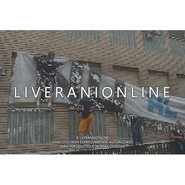Milano 07/07/2005 Assemblea di Lega nella foto: protesta dei Tifosi foto Arcaini / Ag.Aldo liverani